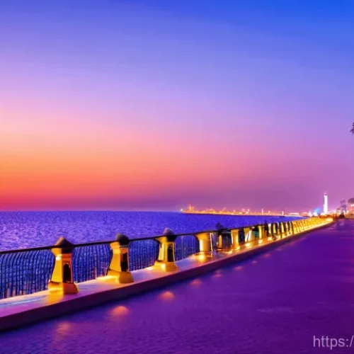 Home 17 제다의 해안가 관광 명소 - **Jeddah Corniche at Sunset with King Fahd Fountain in the background**
A vibrant and romantic s...