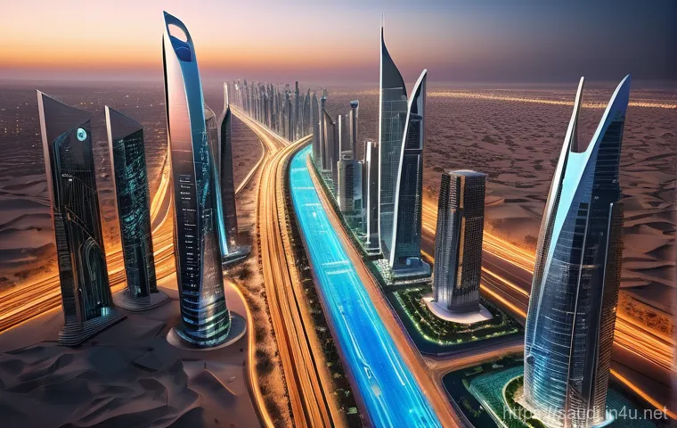 사우디아라비아 내 소셜 미디어와 디지털 영향력 - **Saudi Youth Navigating a Vibrant Digital Landscape:** A group of diverse Saudi young adults, dress...